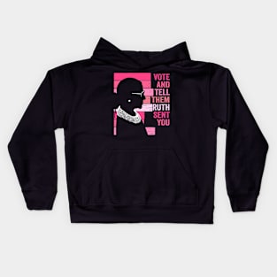 Vote And Tell Them Ruth Sent You Women's Rights Feminism Kids Hoodie